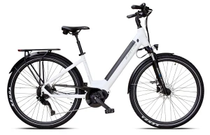 Rower elektr.BARTON M-60 biała perł.36V15Ah 540Wh
