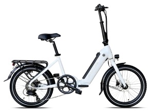 Rower składak elektryczny BARTON E-FOLD 20"14"540 Wh biała perła