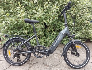 Rower składak elektryczny BARTON E-FOLD 20"14"540 Wh grafitowy