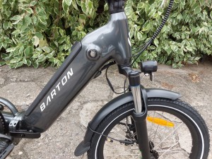 Rower składak elektryczny BARTON E-FOLD 20"14"540 Wh grafitowy