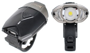 Lampa przód PROX LUPUS 1 LED 3W USB czarna