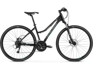 Rower KROSS EVADO 5.0 DM czarno/turkusowy połysk