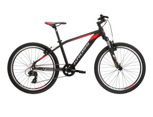 Rower KROSS LEVEL JR 2.0 czarno/czerwono/srebrny