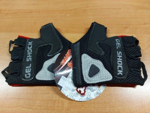 Rękawiczki z żelem GEL SHOCK czerwone rozmiar M