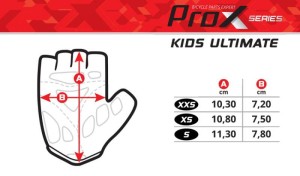 Rękawiczki PROX KIDS ULTIMATE czerwone S/8 gel