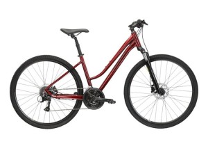 Rower KROSS EVADO 4.0 DM rubinowo/czarny połysk